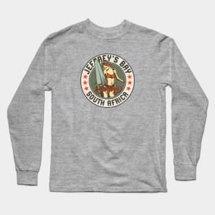 Vintage Surfing Badge for Jeffrey's Bay, South Africa Long Sleeve T-Shirt